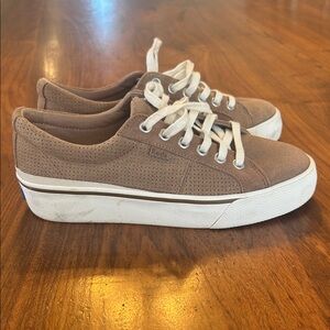 Keds Tan Sneakers with White Accents